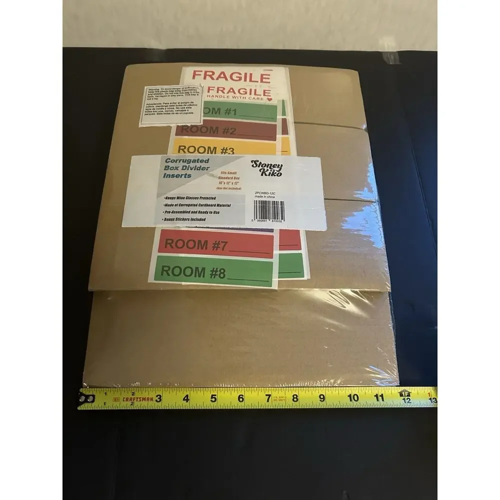 Stoney Kiko Corrugated Box Divider Inserts Fits Small 16